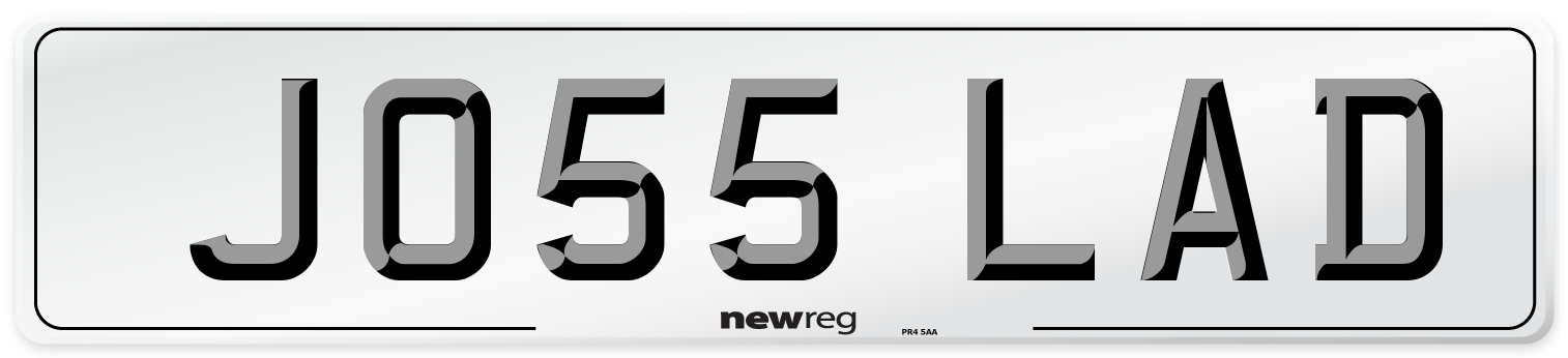 JO55 LAD Number Plate from New Reg